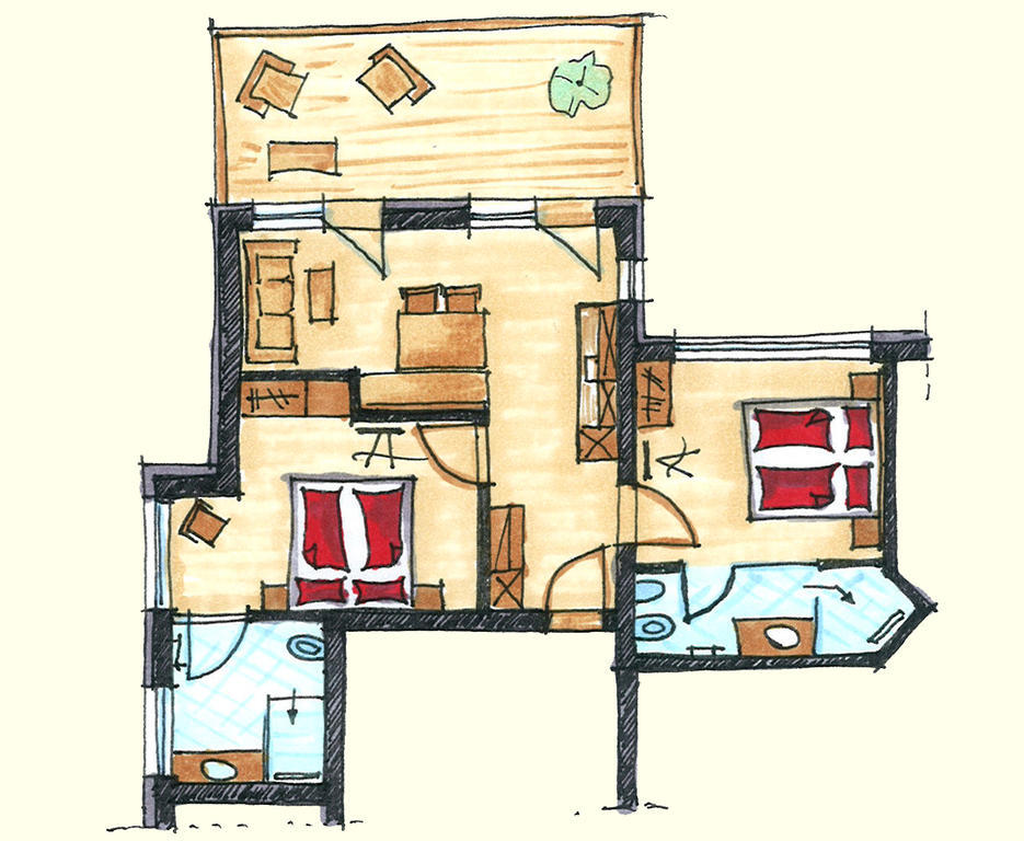 Appartement Alte Muehle à Nauders Chambre photo